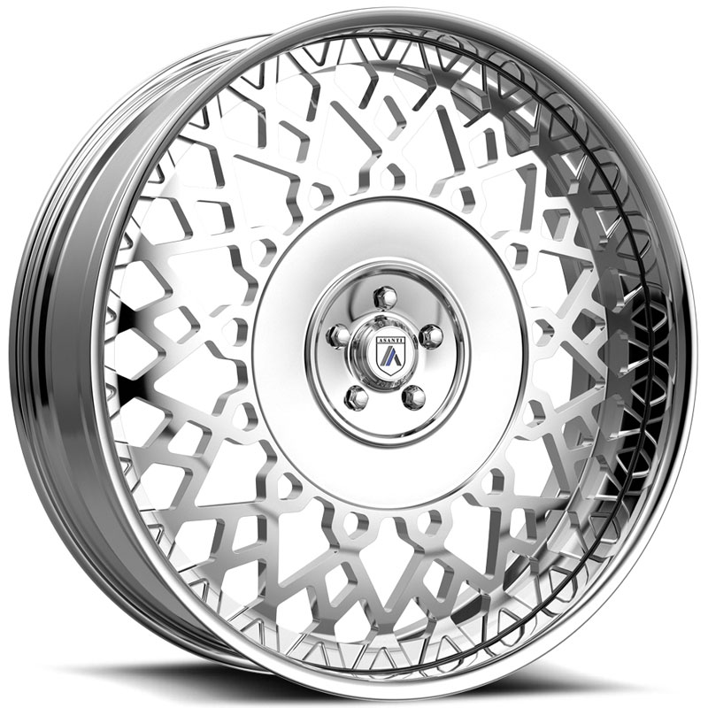 Asanti FS24 2PC  Wheels Chrome Brushed