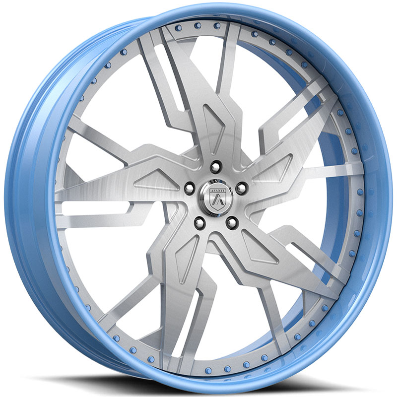 Asanti FS35 2PC  Wheels Light Blue w/ Brushed Face