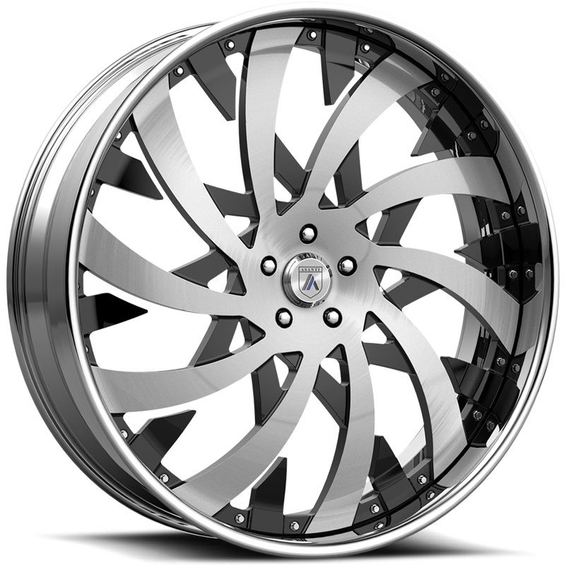 Asanti FS38 2PC  Wheels Black Brushed