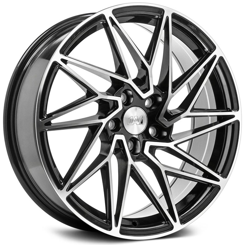 Axe 1AV ZX10  Wheels Gloss Black Polished Face