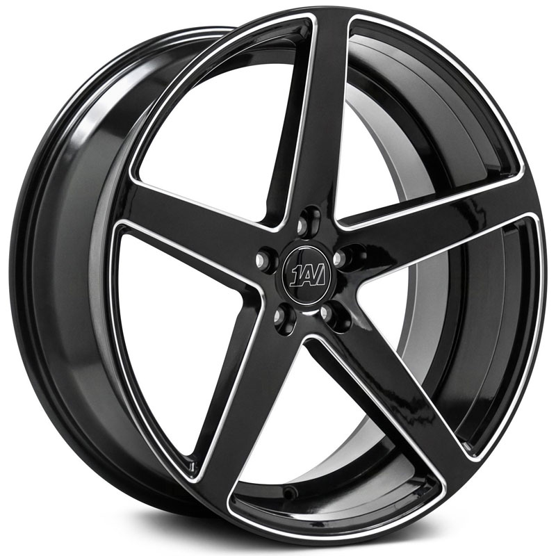 Axe 1AV ZX9  Wheels Gloss Black Milled Accents