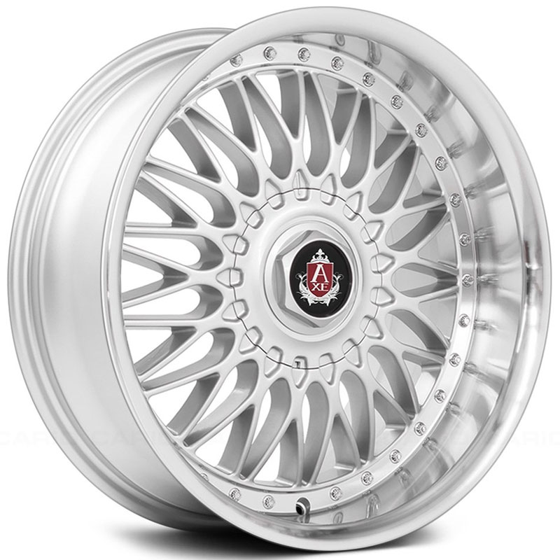 Axe EX10  Wheels Silver w/ Polished Lip