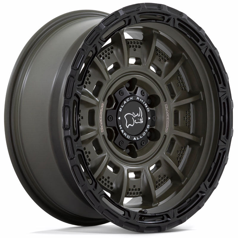 Black Rhino Legion  Wheels Olive Drab Green w/ Black Lip