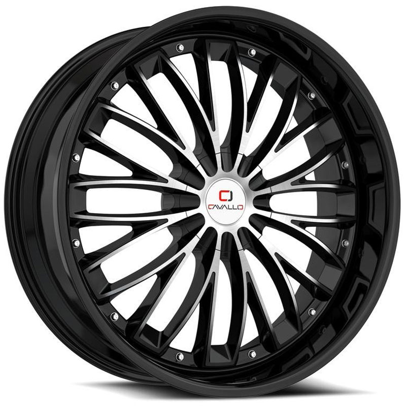 Cavallo CLV-42  Wheels Gloss Black Machined