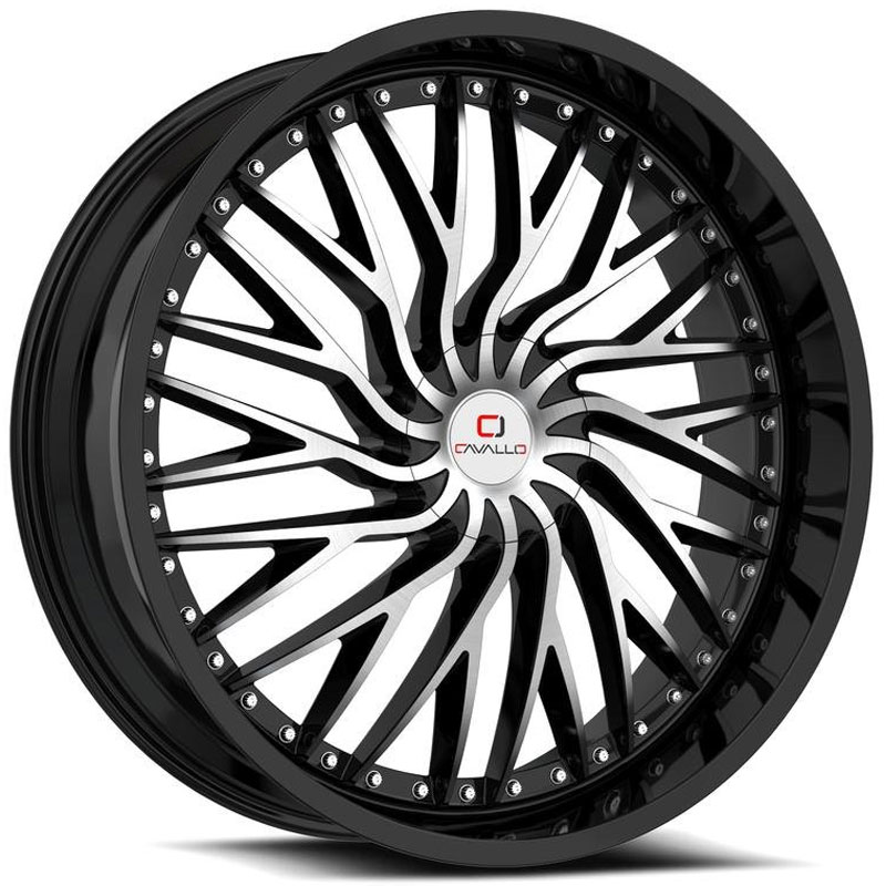 Cavallo CLV-43  Wheels Gloss Black Machined