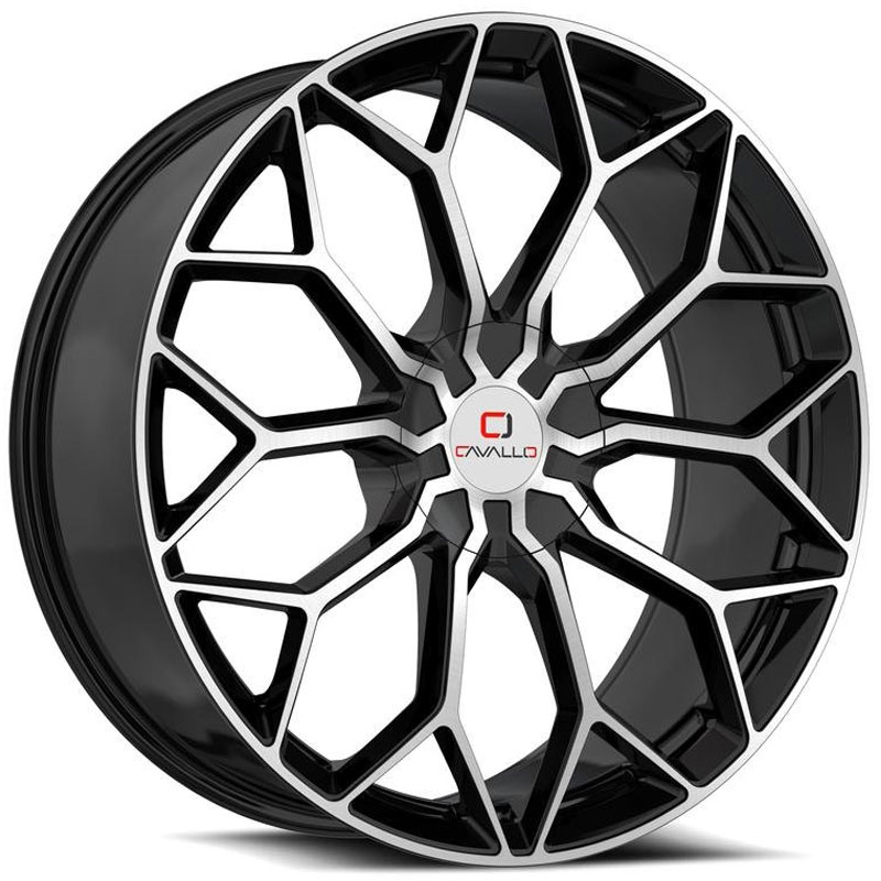 Cavallo CLV-44  Wheels Gloss Black Machined