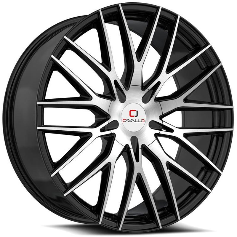 Cavallo CLV-45  Wheels Gloss Black Machined