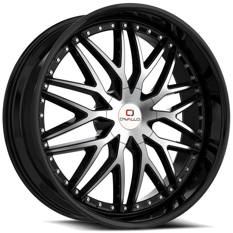 Cavallo CLV-46  Wheels Gloss Black Machined