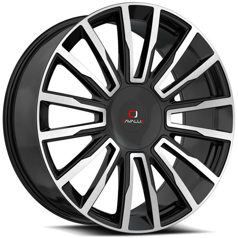 Cavallo CLV-47  Wheels Gloss Black Machined