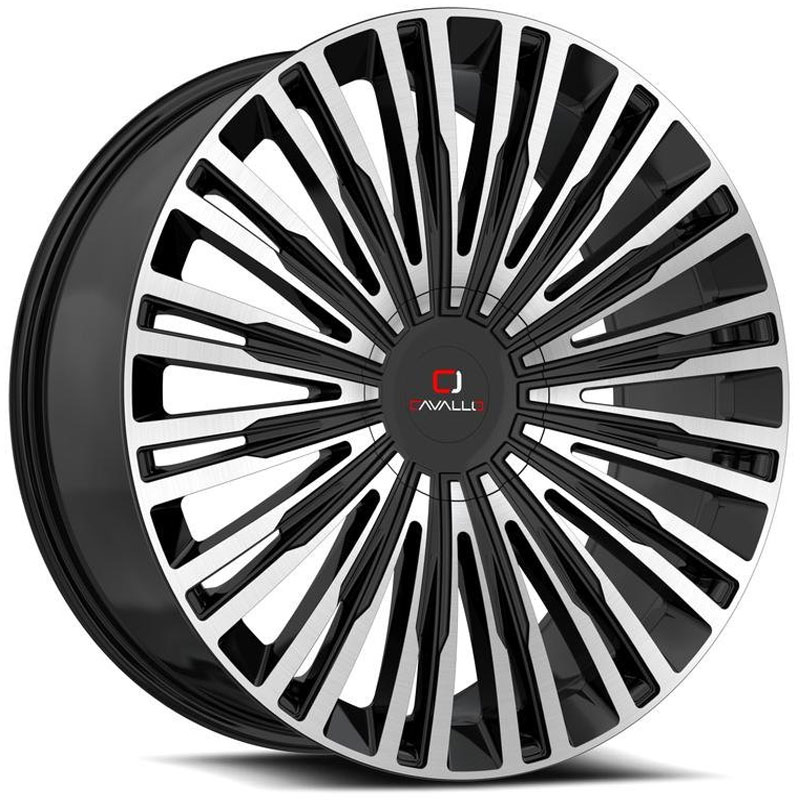 Cavallo CLV-48  Wheels Gloss Black Machined