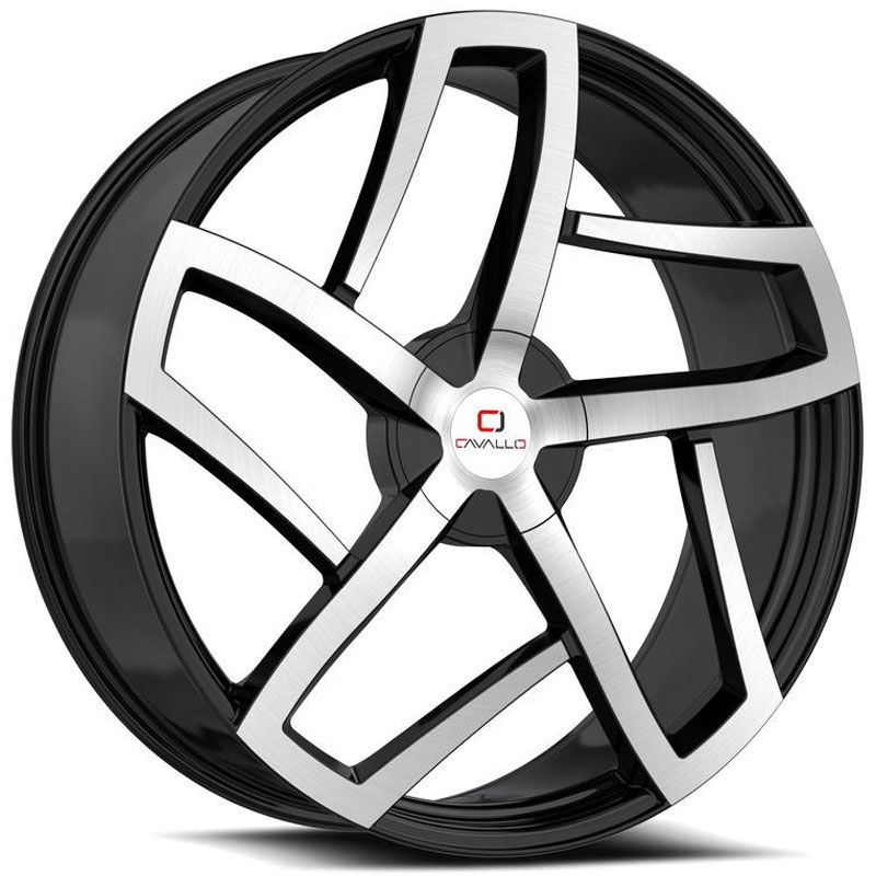 Cavallo CLV-50  Wheels Gloss Black Machined