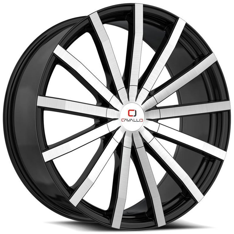 Cavallo CLV-52  Wheels Gloss Black Machined