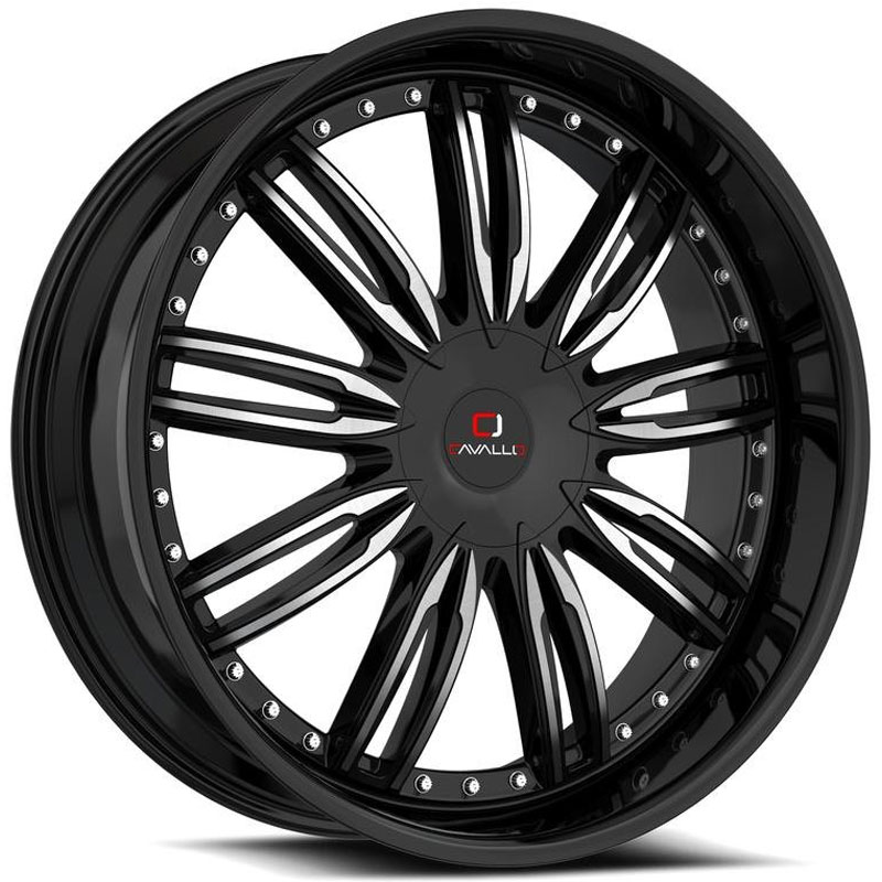 Cavallo CLV-54  Wheels Gloss Black Machined