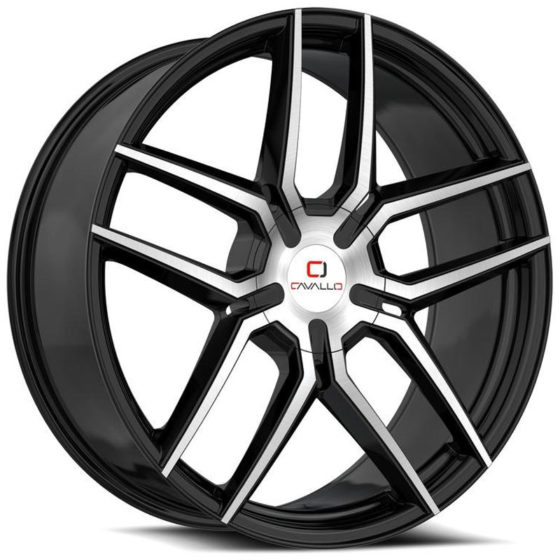 Cavallo CLV-55  Wheels Gloss Black Machined