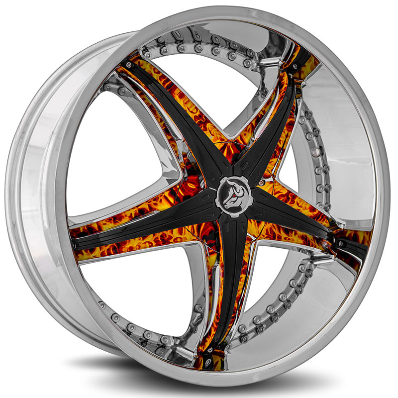 Diablo Reflection X  Wheels Chrome w/ Fire Insert