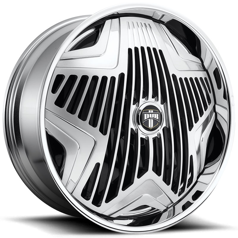 Dub S618 Asterix Spinner   Wheels Brushed w/ Polished Windows