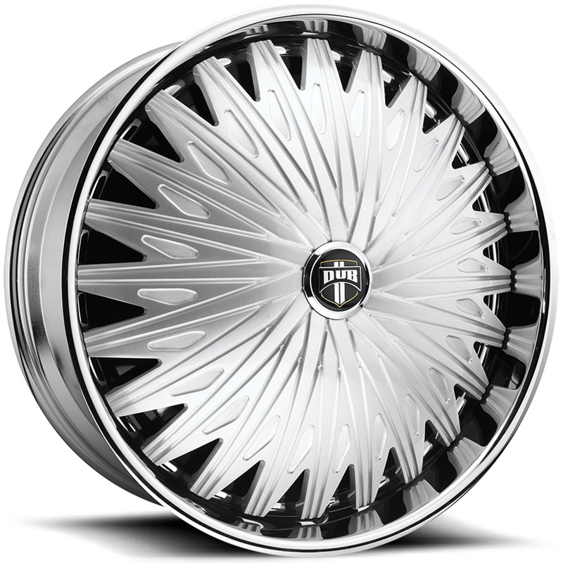 Dub S808 Pharoah Spinner  Wheels Brushed