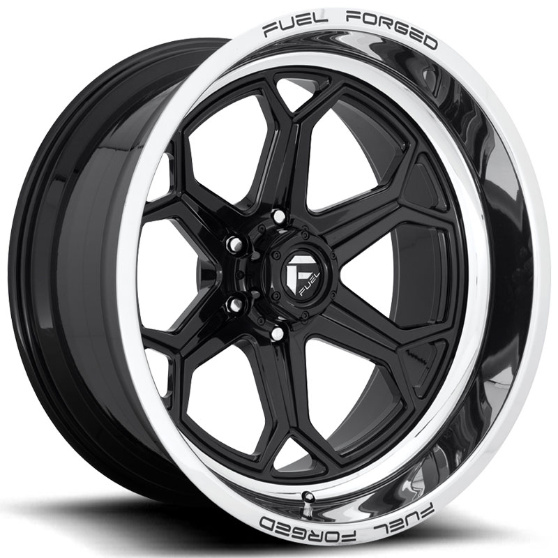 Fuel Forged FFC101  Wheels Gloss Black Polished Lip