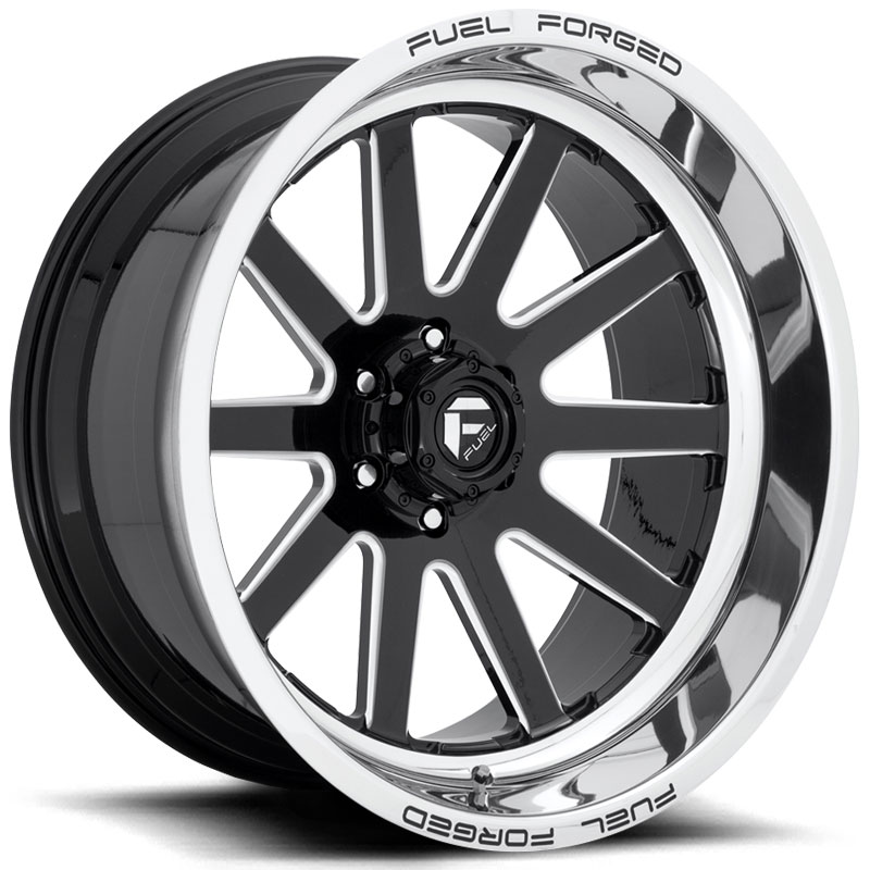 Fuel Forged FFC83  Wheels Gloss Black Polished Lip