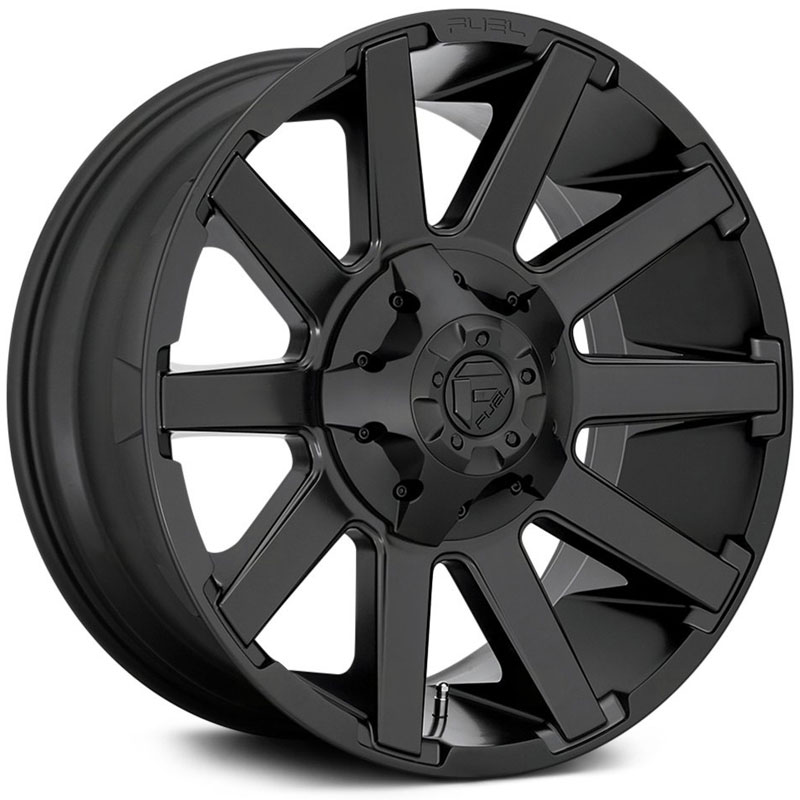 Fuel D437 Contra  Wheels Satin Black