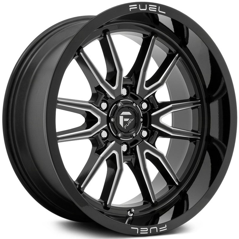 Fuel D761 Clash  Wheels Gloss Black Milled