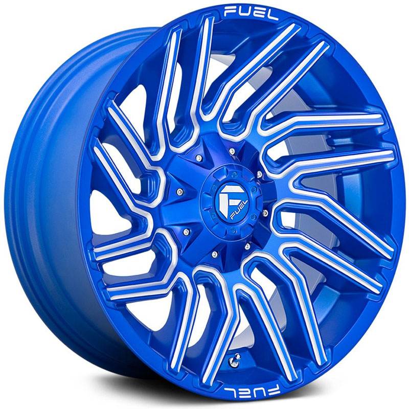 Fuel D774 Typhoon  Wheels Anodized Blue Milled