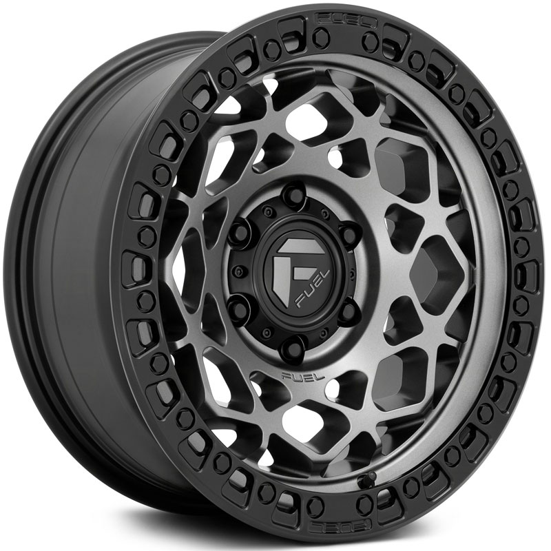 Fuel D784 Unit  Wheels Gunmetal w/ Matte Black Ring