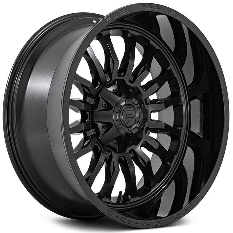 Fuel D796 Arc  Wheels Matte Black w/ Gloss Black Lip