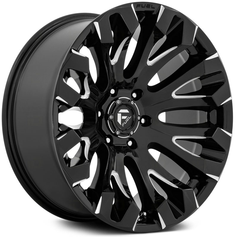 Fuel D828 Quake  Wheels Gloss Black Milled