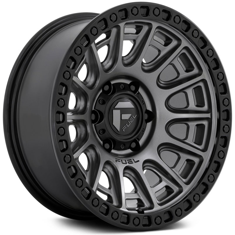 Fuel D835 Cycle  Wheels Matte Gunmetal w/ Black Ring