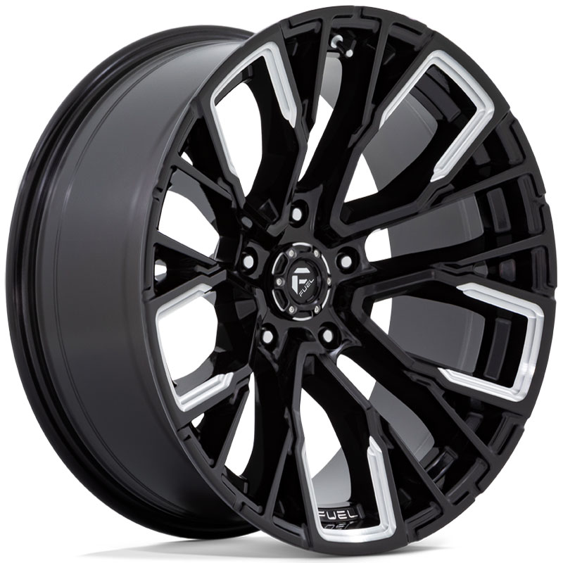 Fuel D849 Rebar  Wheels Gloss Black Milled