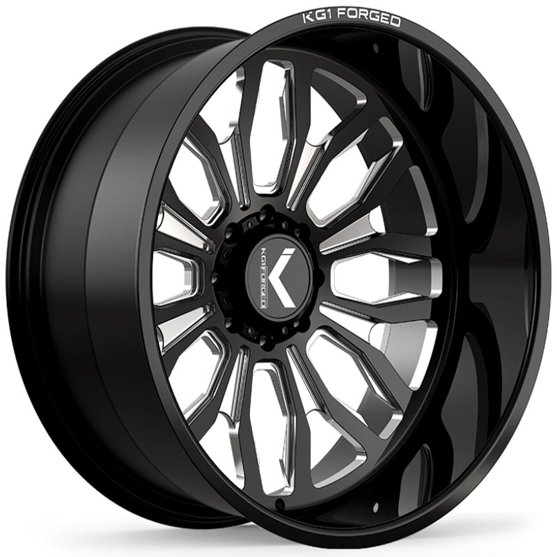 KG1 Forged KC017 Heathen  Wheels Gloss Black Machined