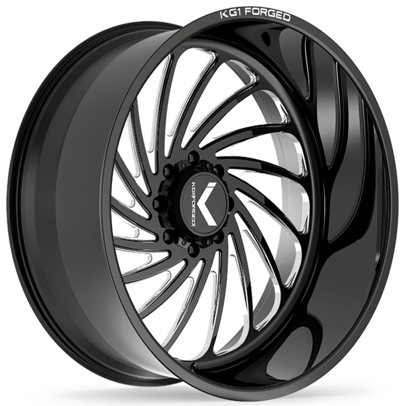 KG1 Forged KF023 Bender  Wheels Gloss Black Machined