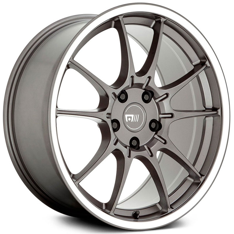 Motegi Racing MR152 CS5  Wheels Gunmetal w/ Machined Lip