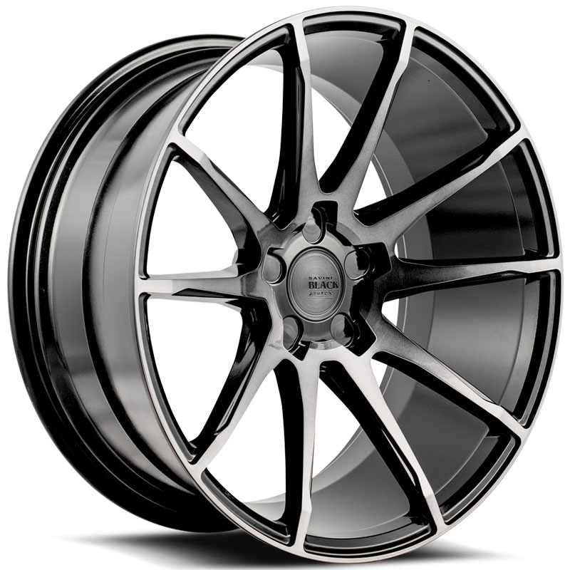 Savini Black Di Forza BM12  Wheels Gloss Black DDT