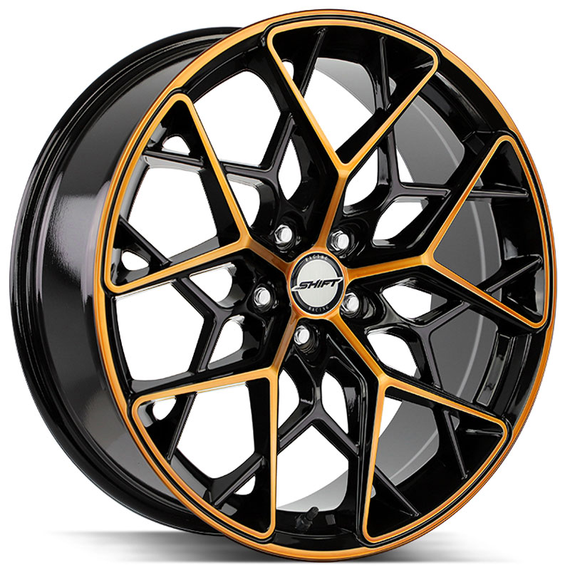 Shift Piston  Wheels Black Machined Bronze