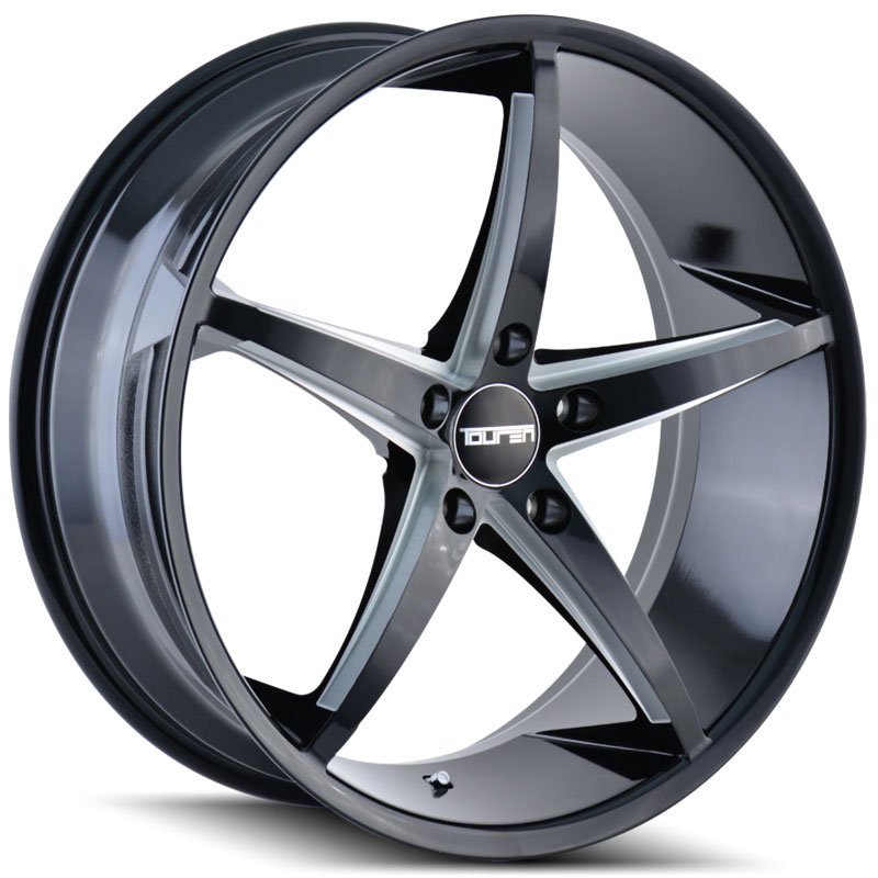 Touren TR70  Wheels Black Milled Spokes