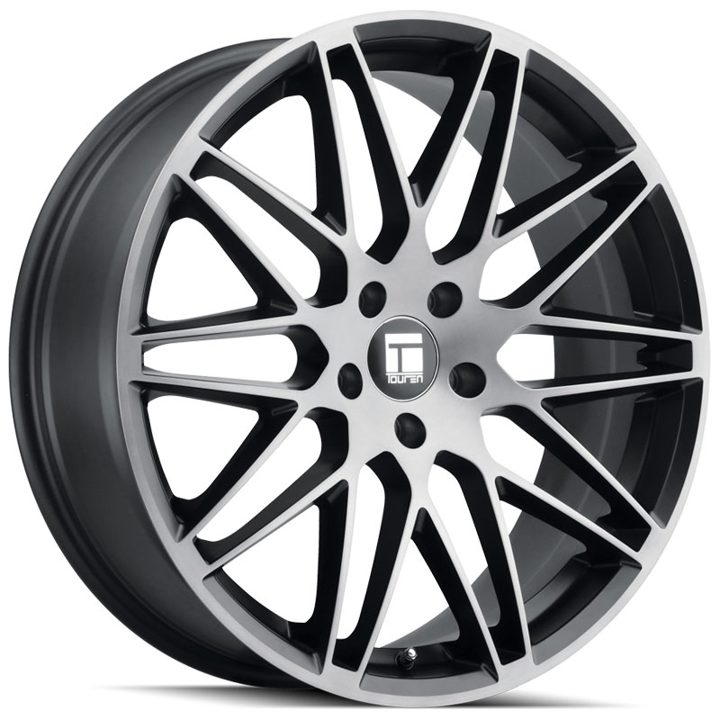 Touren TR75  Wheels Brushed Matte Black w/ Dark Tint