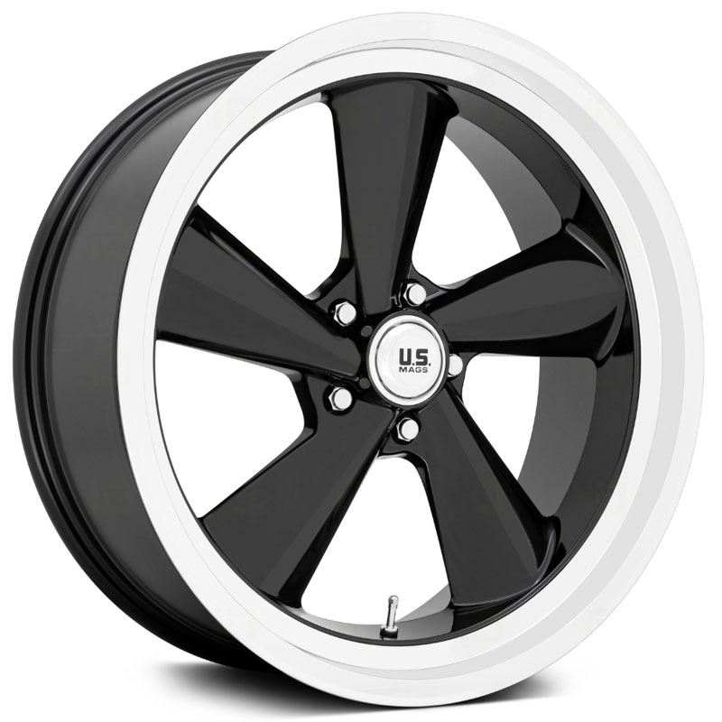 US Mags TS U136  Wheels Gloss Black w/ Diamond Cut Lip