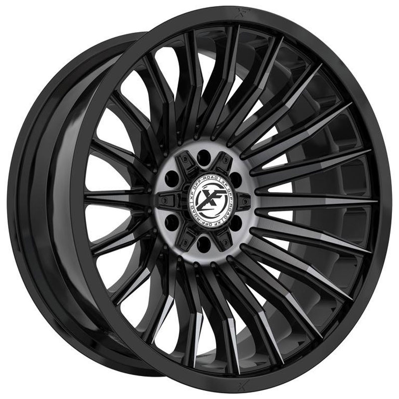 XF Offroad XF-231  Wheels Gloss Black Machined & Titanium