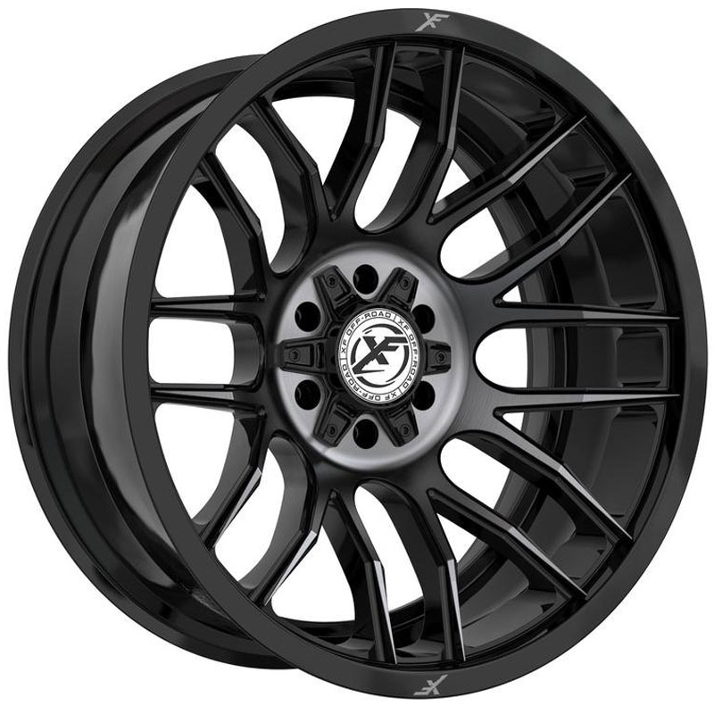 XF Offroad XF-232  Wheels Gloss Black Machined & Titanium