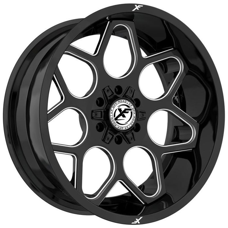 XF Offroad XF-233  Wheels Gloss Black Milled