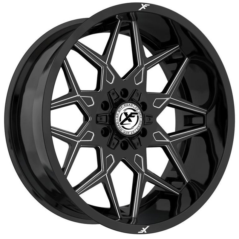 XF Offroad XF-238  Wheels Gloss Black Milled