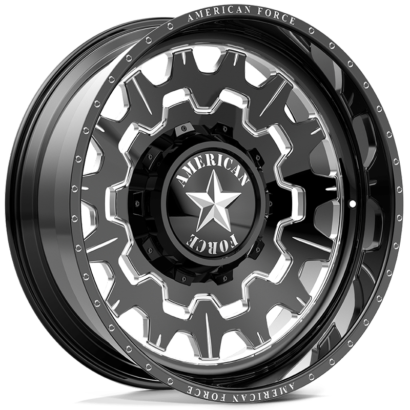 American Force Deep Cover DC02 Cloak  Wheels Black Milled