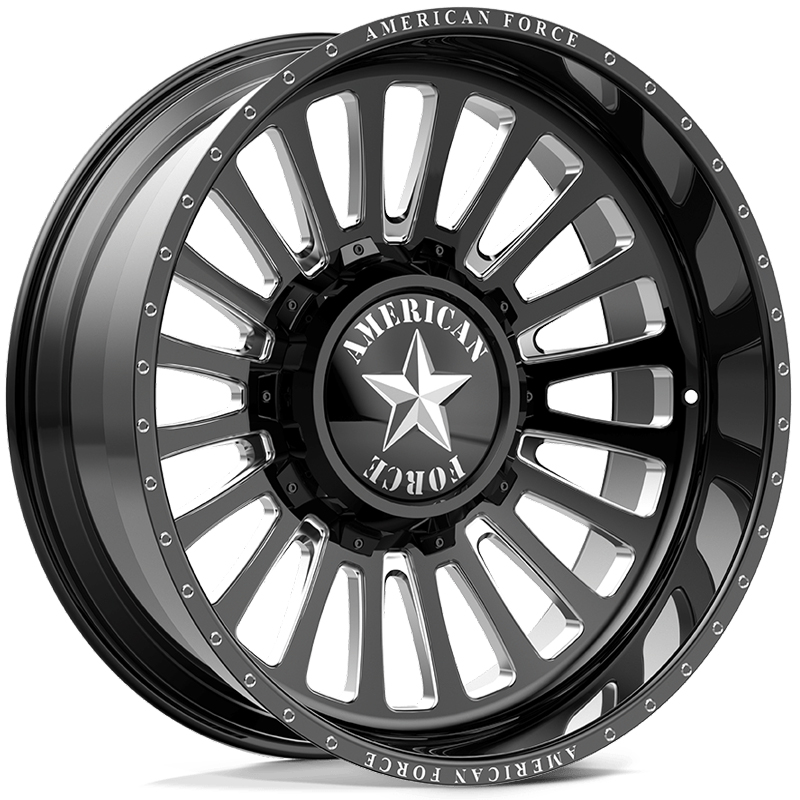 American Force Deep Cover DC03 Bane  Wheels Black Milled