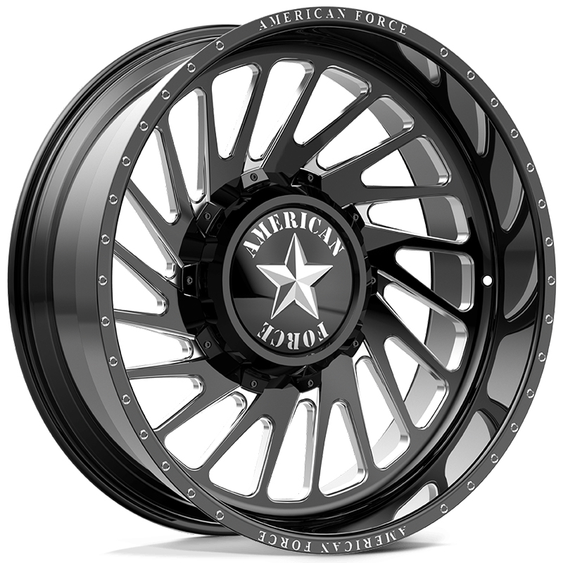 American Force Deep Cover DC04 Dynamo  Wheels Black Milled