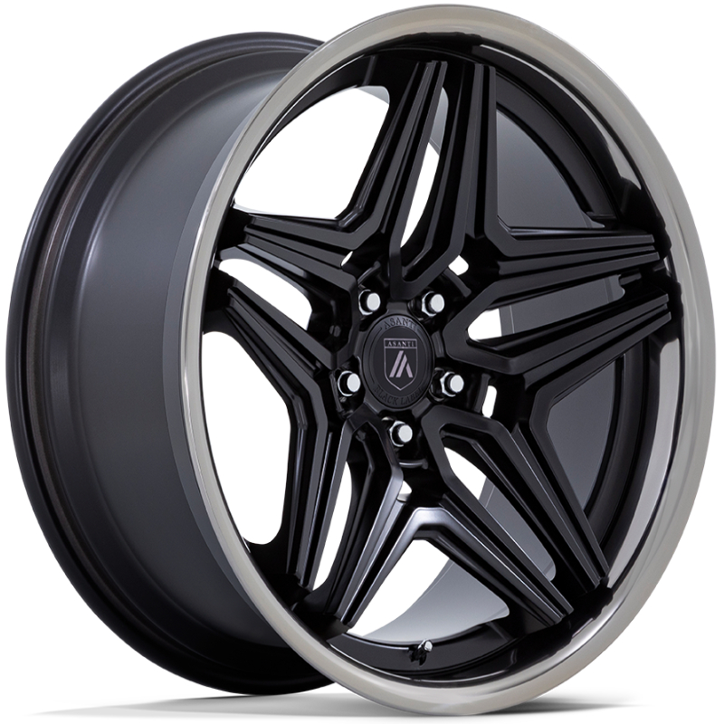 Asanti Black Label ABL-46 Duke  Wheels Satin Black w/ DDT Lip