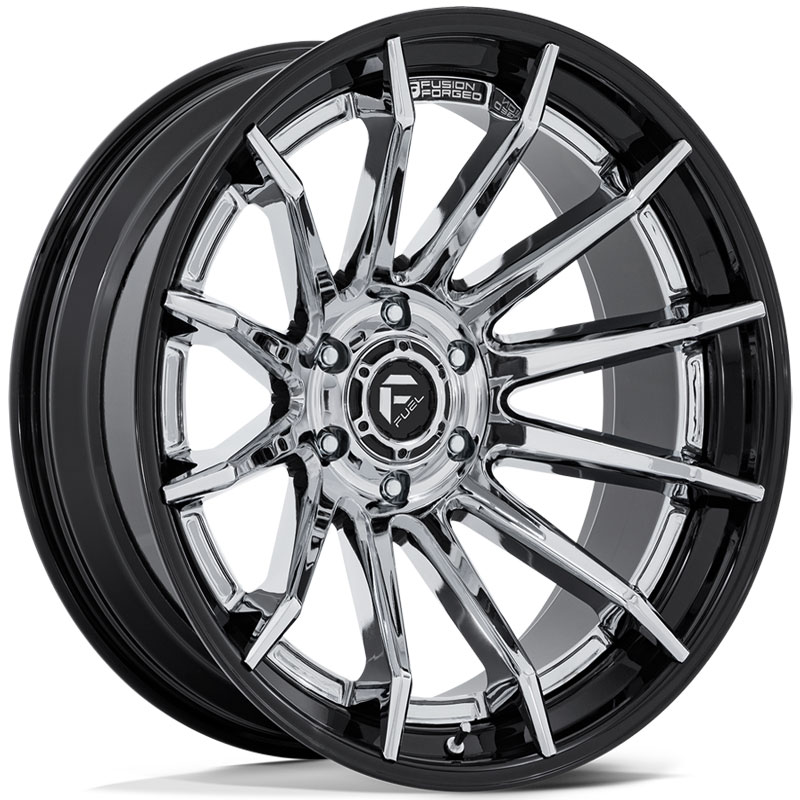 Fuel FC403 Burn  Wheels Chrome w/ Gloss Black Lip