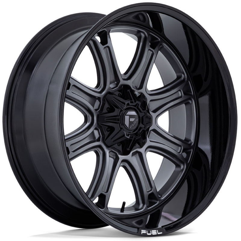 Fuel FC853  Wheels Gunmetal w/ Black Lip