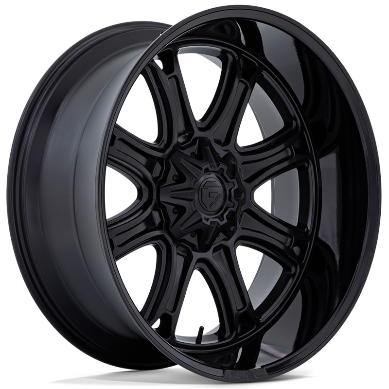 Fuel FC853  Wheels Matte Black w/ Gloss Lip